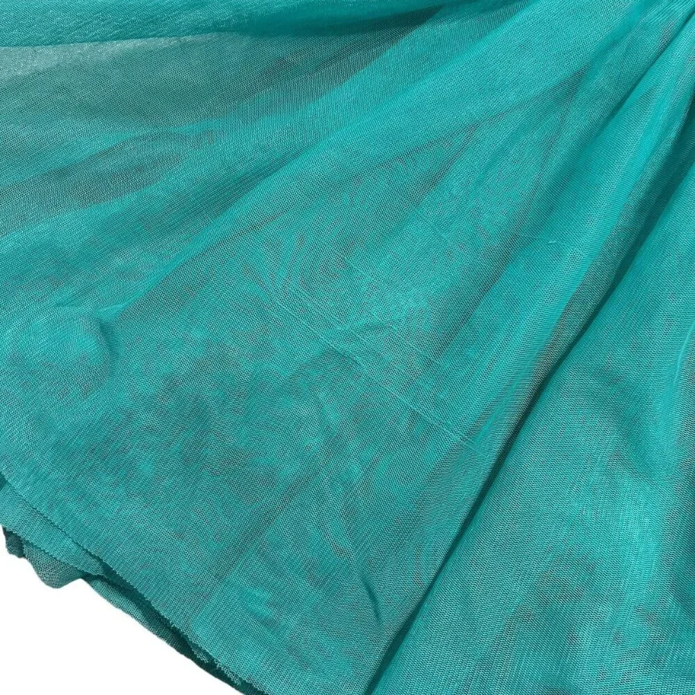 Taylor Joelle 8Y Color Me Happy Turquoise Tulle Dress